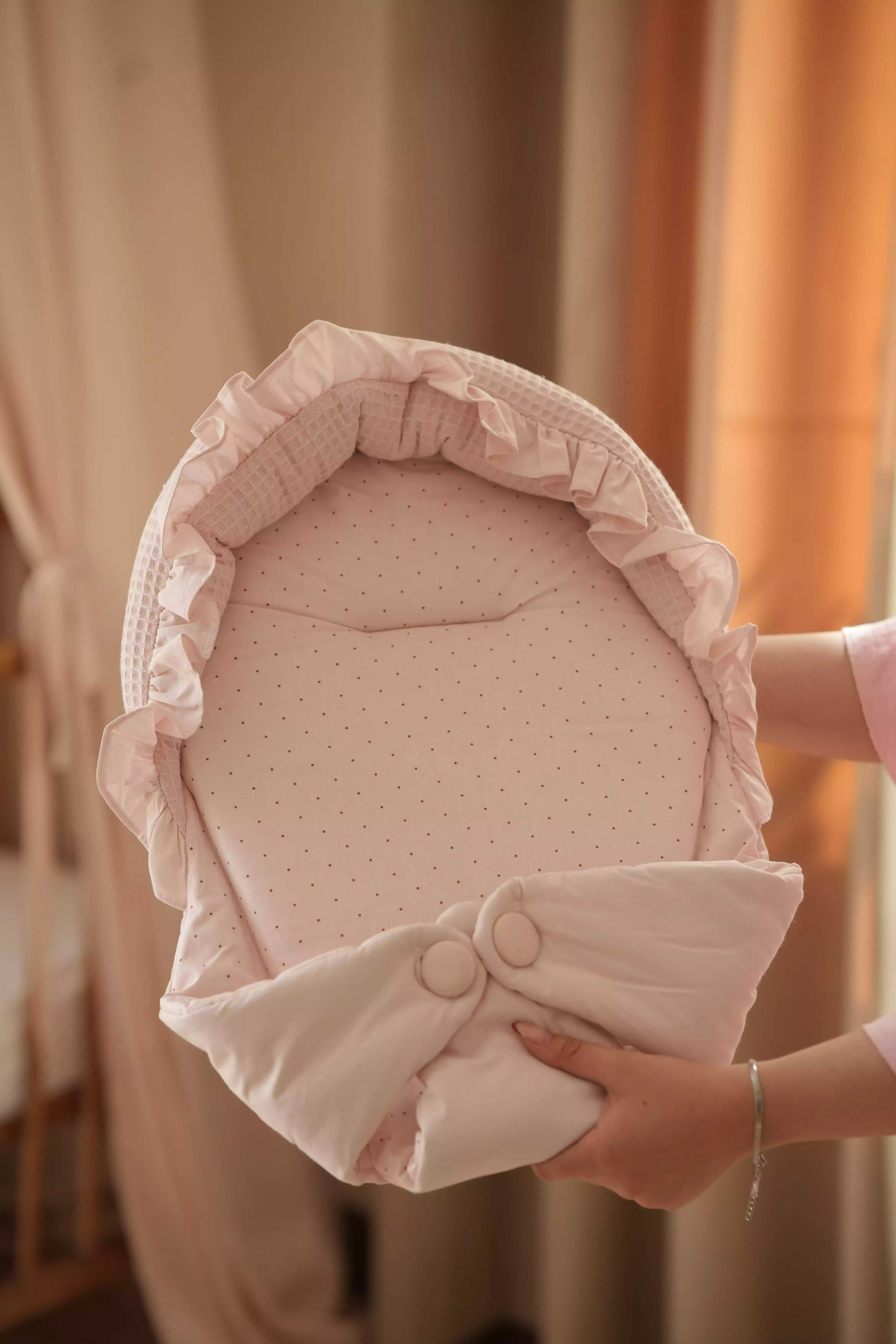 آغوشي وافل خالدار صورتی