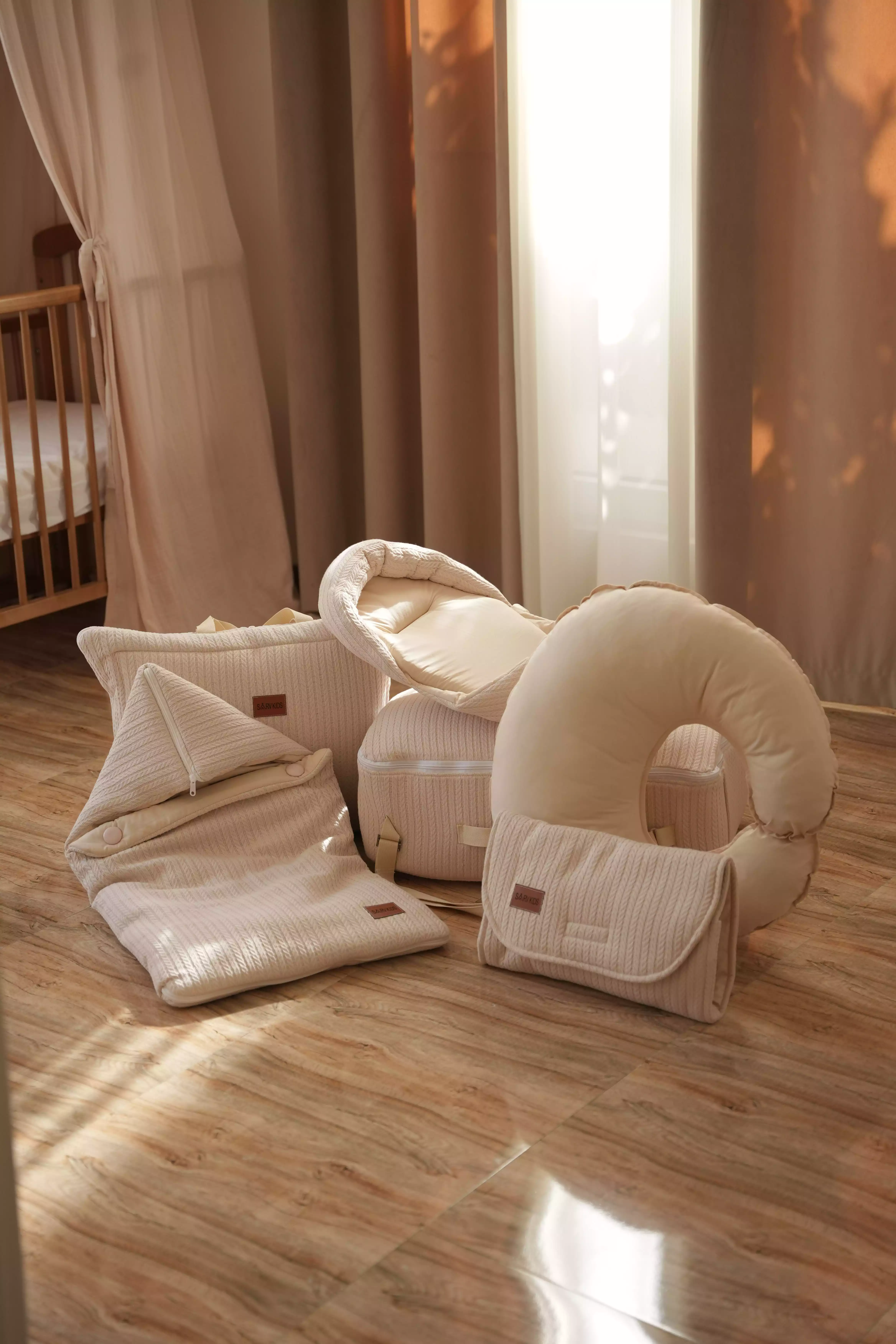 تشک گارددار پیکه گیس بافت ساده کرم